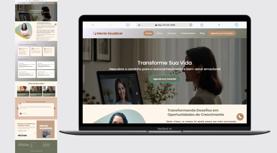 Site Institucional + blog